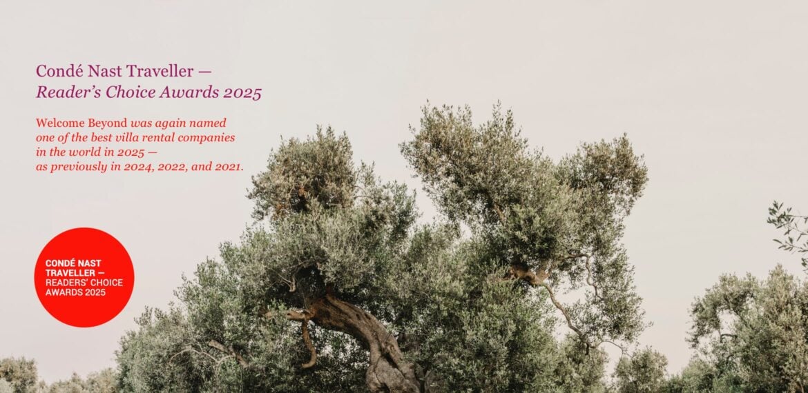 Welcome Beyond was again named one of the best villa rental companies in the world in 2025, as previously in 2024, 2022, and 2021.