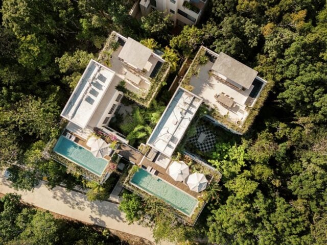 Villa Tulum — Aerial view - Villa 1 and 2