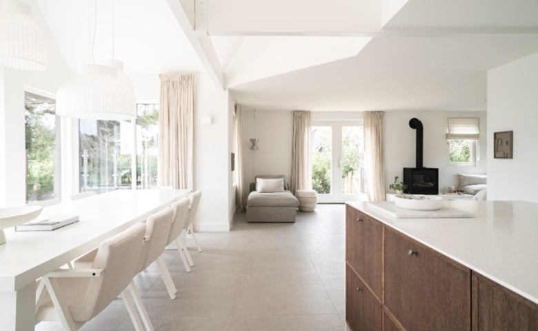 Dune House — Kitchen and dining area