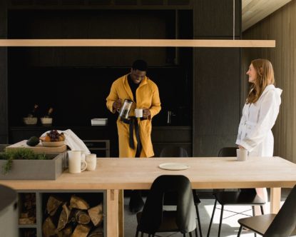 hinterhouse — Kitchen and dining area