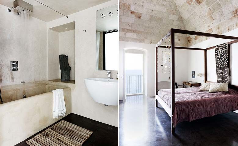 Cliff House — Bedroom and bathroom