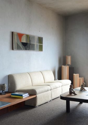 70s Modernist Villa — Living area