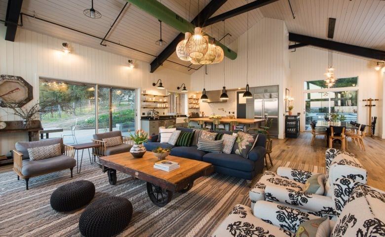 Mt Veeder Estate — Living space and open kitchen