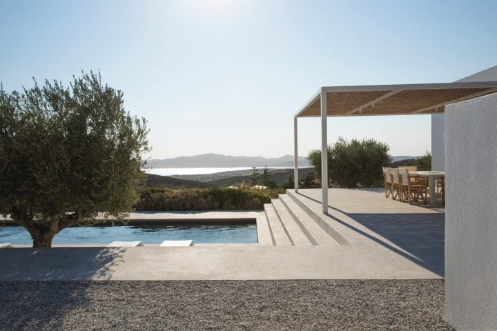 Paros Villa — Pool area