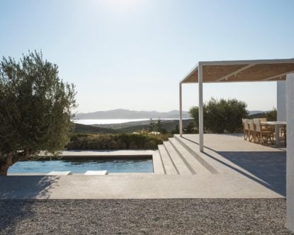 Paros Villa — Pool area