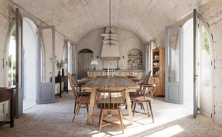 Masseria Pistola — Dining area rendering