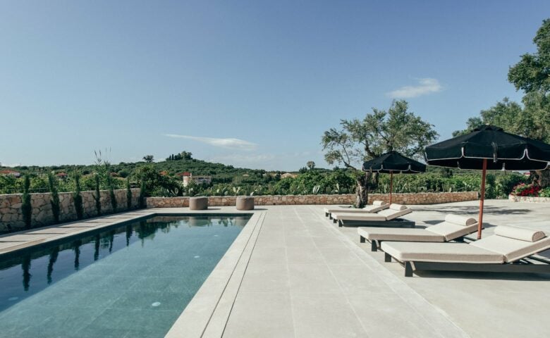 Farmhouse on a Hill — Pool area
