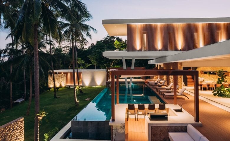 Anaia Villa — Evening view