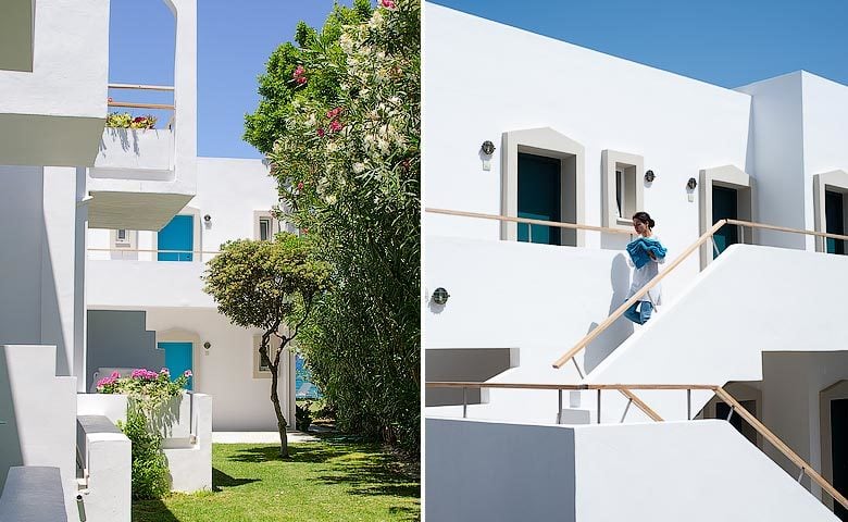 Ammos Hotel — Room exteriors
