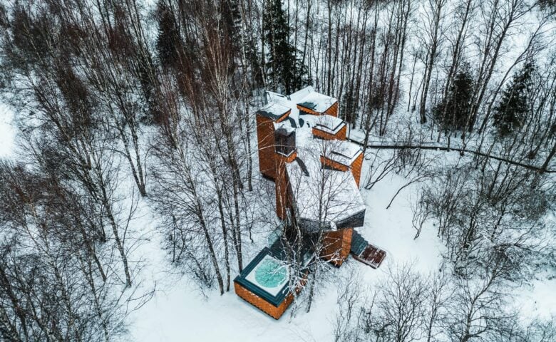 Maidla Nature Resort — Nature Villa Käbi in winter