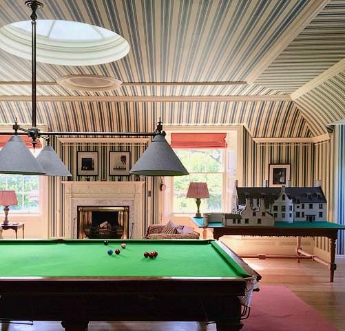 Carskiey — Billards Room with the original architect's model of Carskiey House