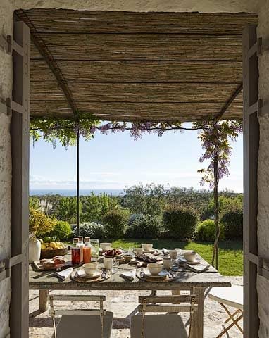Masseria Petrarolo — Breakfast with ocean view