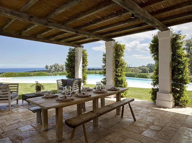 Masseria Petrarolo — Poolside kitchen