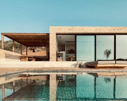 Platanos Villa — House and pool