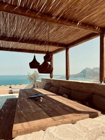 Platanos Villa — Terrace views