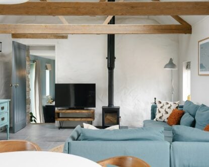 The Cornish Place — Barn living room