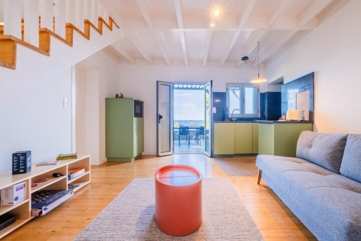 Azores House — Living area and kitchen