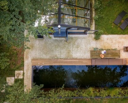 Glass House — Aerial view