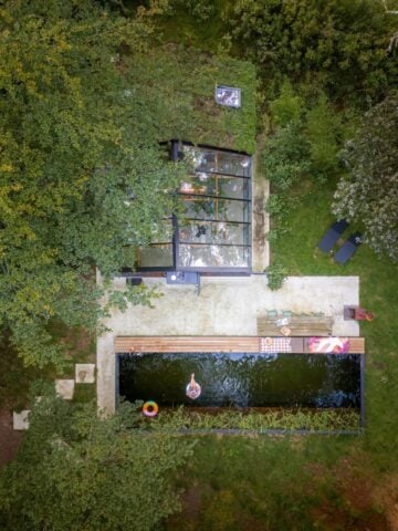 Glass House — Aerial view