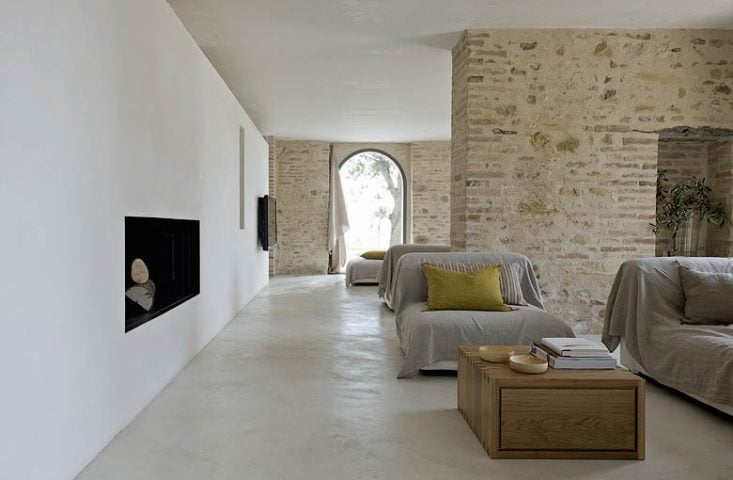 Le Marche Villa — Living area