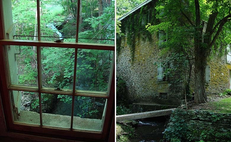 Hudson Valley Mill — House and river