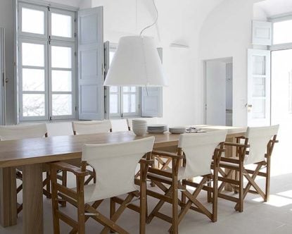 Imerovigli Villa — Imerovigli Villa dining room