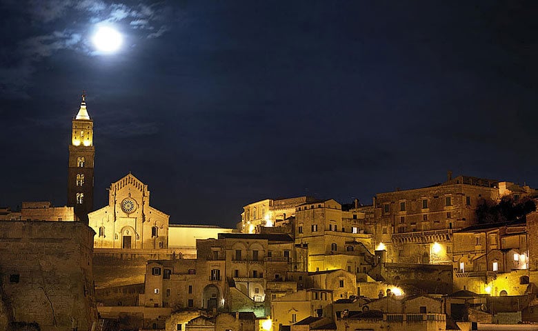 Sextantio Grotte della Civita — Matera at night