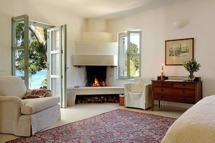 Greek Island Retreat — Master bedroom suite