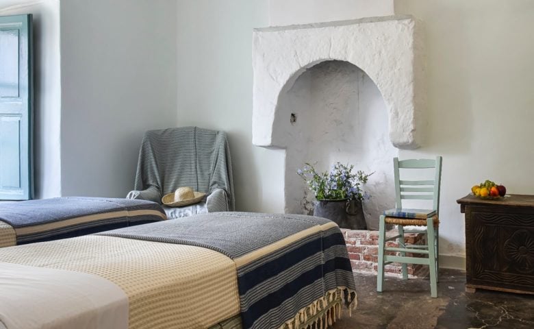 Greek Island Retreat — Master bedroom suite