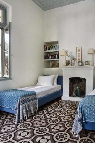 Greek Island Retreat — Twin bedroom