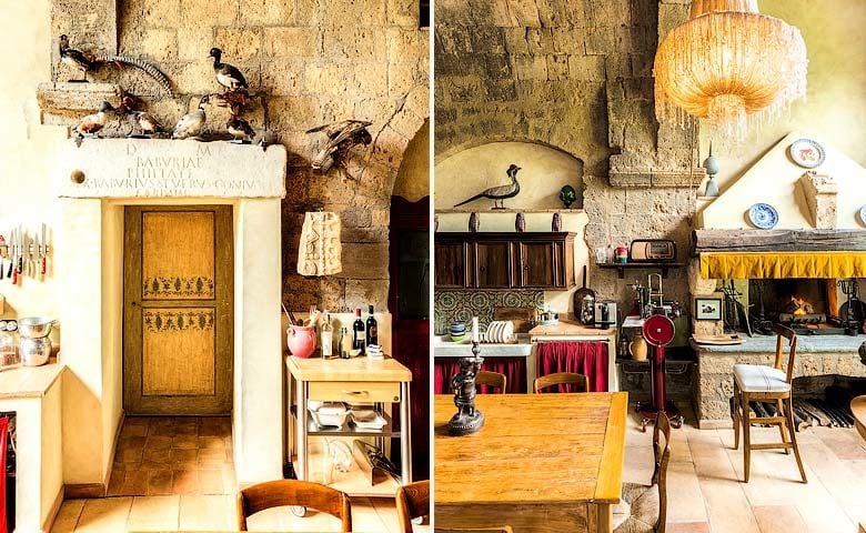 Corte della Maestà — Kitchen and dining area
