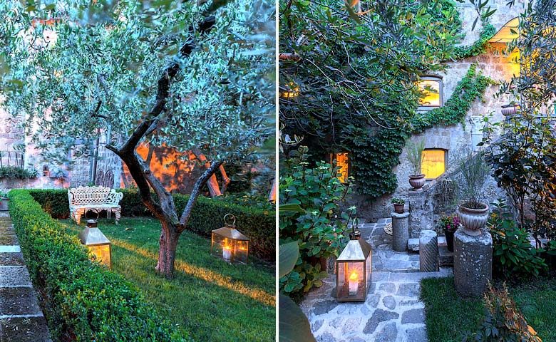 Corte della Maestà — Garden and terrace