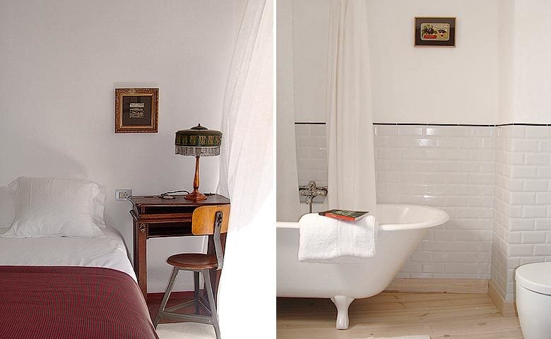 Ses Sucreres — Bedroom and bathroom