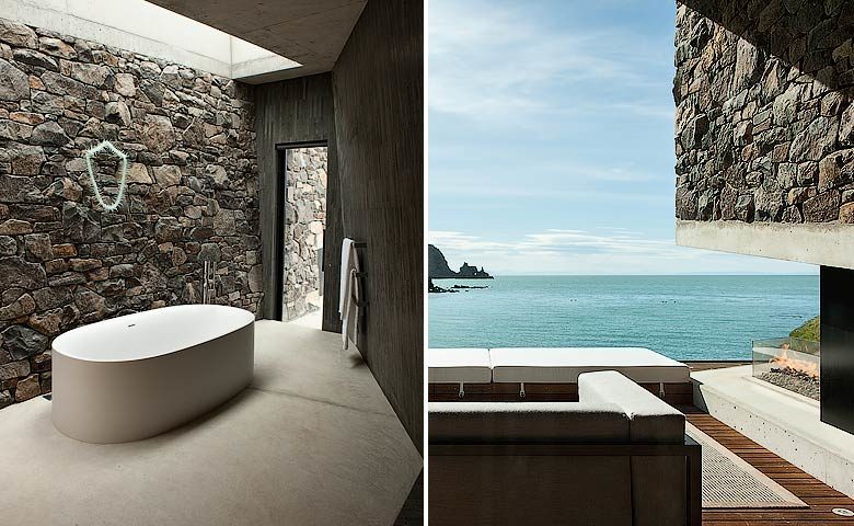 Annandale Luxury Villas — Seascape bathroom and terrace