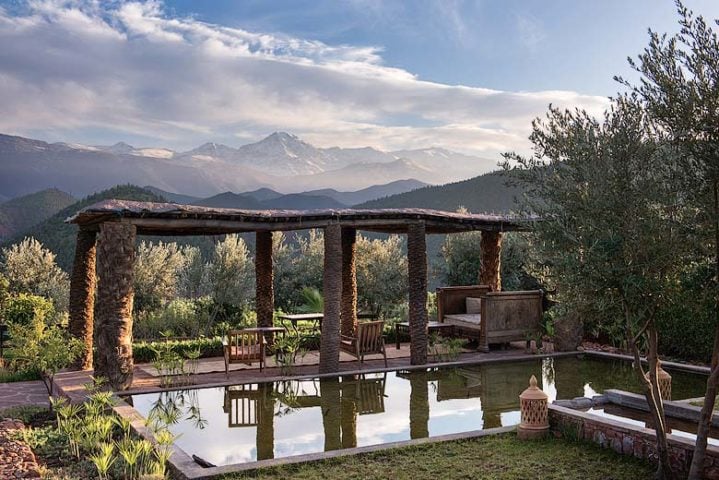 Kasbah Bab Ourika — Garden terrace