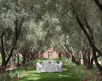 Dar Ahlam — Dinner in the Dar Ahlam garden