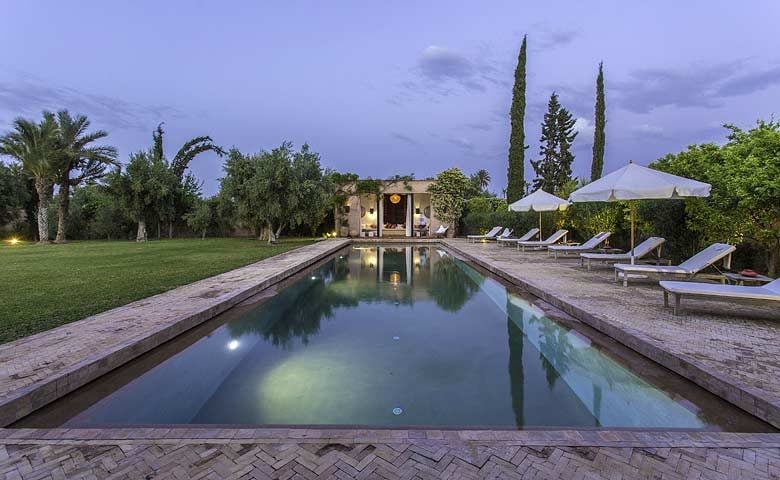 Villa Palmeraie — Pool area