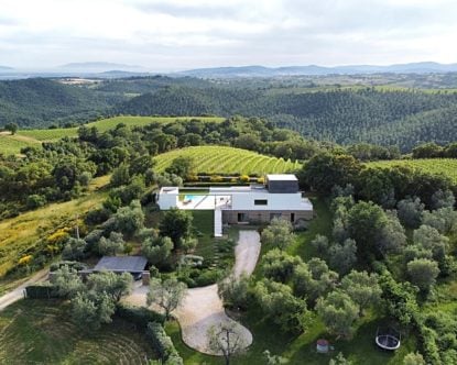 Hilltop House — Aerial view