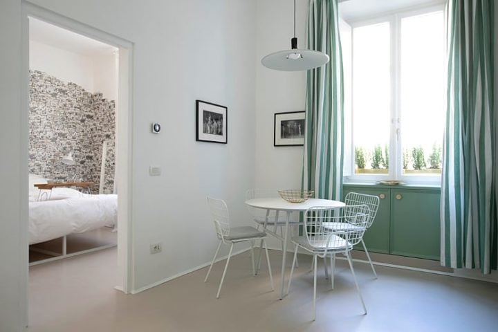Modern Rome Apartments — Small Apartment dining area