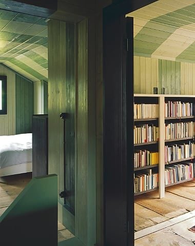 Caruso St John House — Bedroom and library