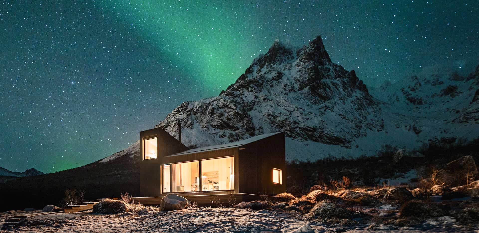 View of Aurora Cabin in Lofoten islands, Norway | Holiday homes